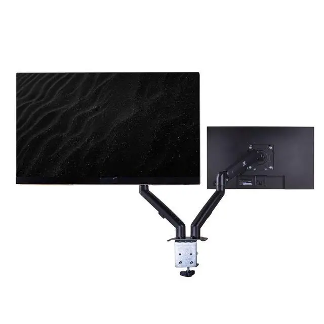 Alt view image 6 of 7 - 24" Vero V247Y Gbmix FHD IPS Monitor with 4 ms Response Time, Anti-Glare, Integrated Speakers, VESA Mount & Dockztorm Hub, Black (UM.QV7AA.G03) 2 Pack & ErgoFlexy Dual Monitor Mount