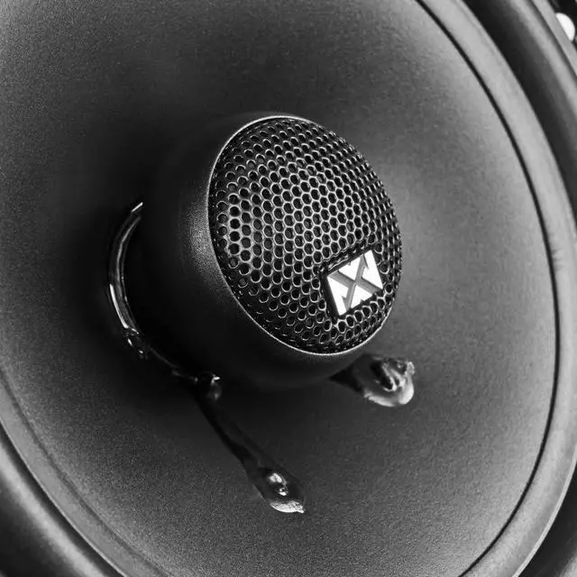 Alt view image 6 of 7 - 540W Peak (180W RMS) 6.5" N-Series 2-Way Coaxial Speakers with 20mm Silk Dome Tweeters with Speaker Baffles, Sound Dampening, Roller, and Panel Removal Kit