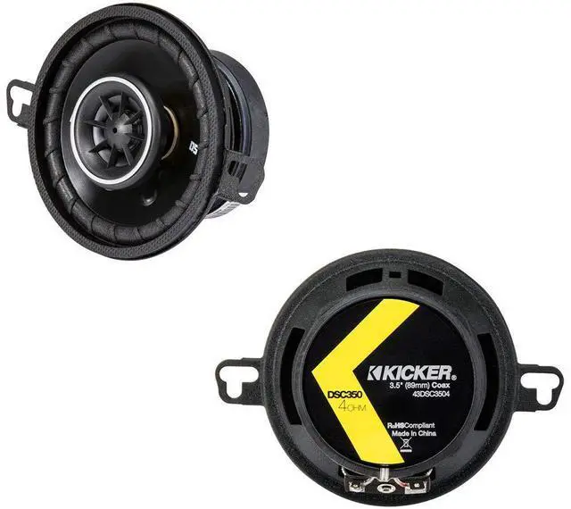 Alt view image 7 of 7 - Kicker DSC65 DSC35 Speakers HA-A400.4 Amp Bundle Fits BMW Z4 2003-2008 | Direct factory replacement for clean full sound, real amplifier power, complete car speaker combo, simple install