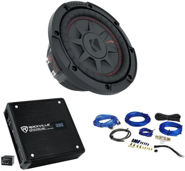Main image of 48CWRT672 6.75" Shallow 300w Car Subwoofer Sub+Mono Amplifier+Amp Kit