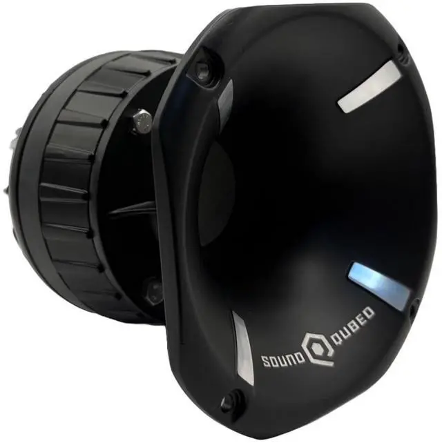 Main image of SoundQubed SQ-HDX-2HDT-8/6 Aluminum Short Horn Diffuser with 2" Titanium Driver & Compression Ring