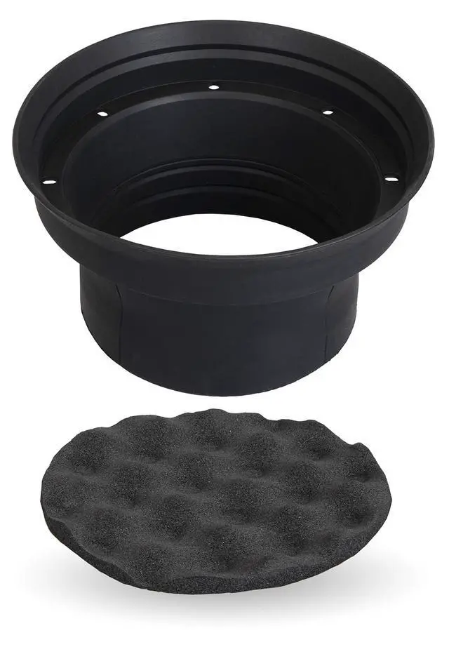 Alt view image 7 of 7 - 540W Peak (180W RMS) 6.5" N-Series 2-Way Coaxial Speakers with 20mm Silk Dome Tweeters with Speaker Baffles, Sound Dampening, Roller, and Panel Removal Kit