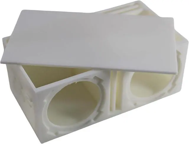 Alt view image 2 of 6 - Dual Ported Subwoofer Box Enclosure w/2x Rampage RC2 2" Mini Subwoofers (B2-DUALVRC2-WT-PKG)