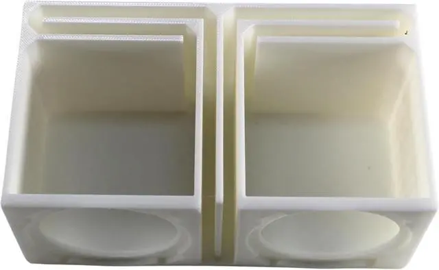 Alt view image 3 of 6 - Dual Ported Subwoofer Box Enclosure w/2x Rampage RC2 2" Mini Subwoofers (B2-DUALVRC2-WT-PKG)