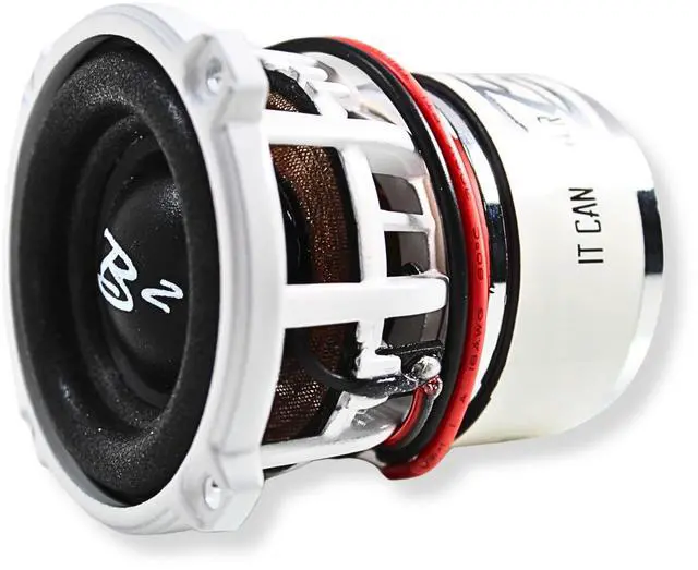 Alt view image 6 of 6 - Dual Ported Subwoofer Box Enclosure w/2x Rampage RC2 2" Mini Subwoofers (B2-DUALVRC2-WT-PKG)