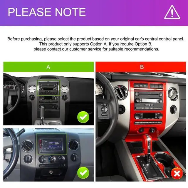 Alt view image 4 of 7 - 10"Double Din Car Radio for Ford F150 2004 2005 2006 2007 2008, 2+64G Touchscreen Car Radio Stereo for Ford E-350 Super Duty 2005-2019 Radio with Wireless Carplay Android Auto Bluetooth Backup Camera