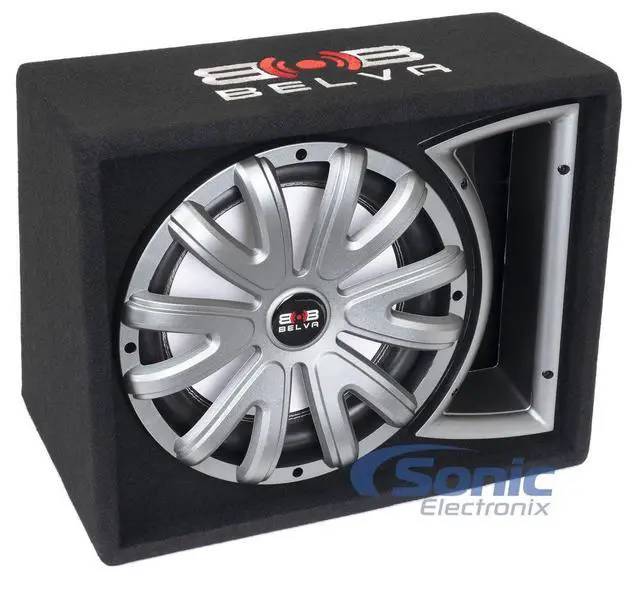 Alt view image 2 of 7 - Belva BLB112LED + BXA5002 Amplifier + 8 Gauge Amp Kit 12" Single 750W Loaded Ported Car Subwoofer with Multi-Color LED and Remote (Includes Sub, Amp, and Amp Kit)