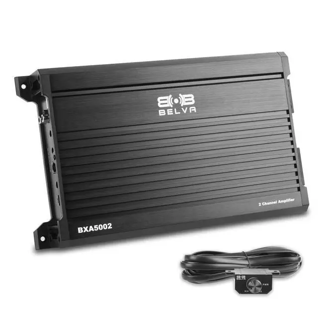 Alt view image 4 of 7 - Belva BLB112LED + BXA5002 Amplifier + 8 Gauge Amp Kit 12" Single 750W Loaded Ported Car Subwoofer with Multi-Color LED and Remote (Includes Sub, Amp, and Amp Kit)