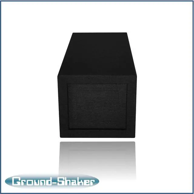 Alt view image 4 of 7 - 10" Single Vented Slot Ported Bandpass Sub Box Subwoofer Enclosure Speaker Box Ground Shaker