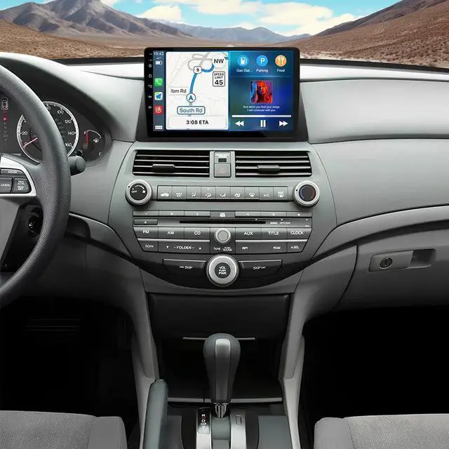 Main image of 2G+32G Android Car Stereo for Honda Accord 8th 2008-2012 with Wireless Carplay and Android Auto, 10.1 IPS Inch Touch Screen Double Din Car Radio w/GPS Bluetooth WiFi FM RDS SWC Rear View Camera