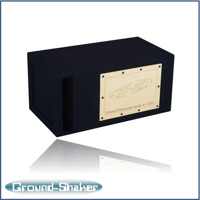 Alt view image 6 of 7 - 10" Single Vented Slot Ported Bandpass Sub Box Subwoofer Enclosure Speaker Box Ground Shaker