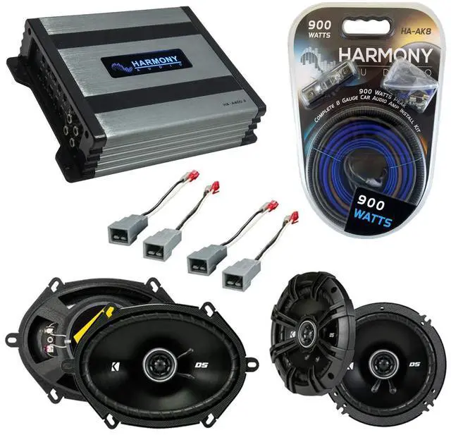 Main image of Kicker DSC65 DSC68 Speakers HA-A400.4 Amp Fits Ford Bronco 1987-1996 | Full size door package for 1994 fit, upgrade bundle, 6-1/2 and 6x8 coaxial pairs, 4-channel power