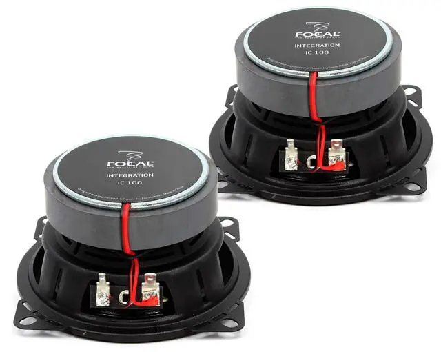 Alt view image 4 of 7 - pkg IC 100 4" 100W RMS 2-Way Integration Series Coaxial Speakers + 50 Foot Spool True 16 Gauge High Definition Twisted Speaker Wire