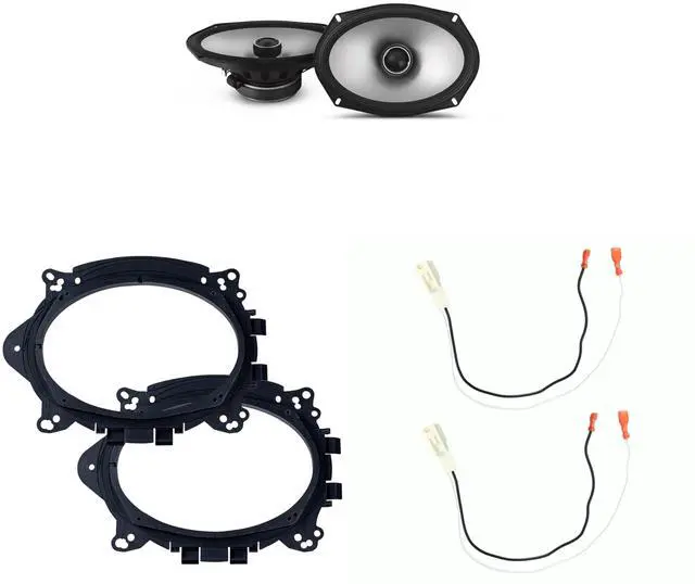 Main image of Speakers 6X9 inch for Toyota Corolla 2014-2019 Upgrade Kit - Pair of S2 Series with Adapters and Harness, Car Audio Rear Deck Speaker S2-S69