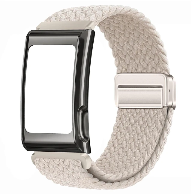 Main image of 22mm Braided Nylon Band for Amazfit Helio Strap with Metal Bumper Case
