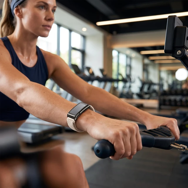 Alt view image 4 of 7 - 22mm Braided Nylon Band for Amazfit Helio Strap with Metal Bumper Case
