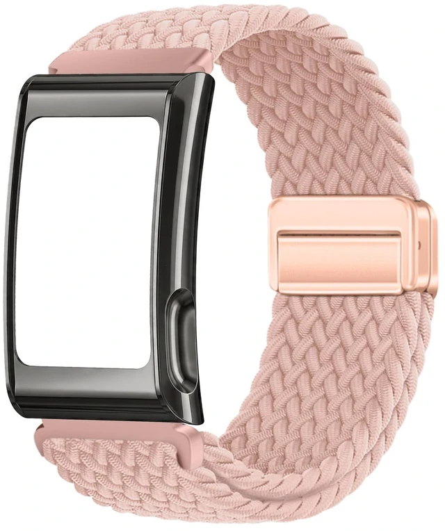 Main image of 22mm Braided Nylon Band for Amazfit Helio Strap with Metal Bumper Case