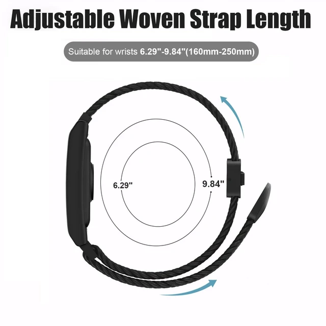 Alt view image 7 of 7 - 22mm Braided Nylon Band for Amazfit Helio Strap with Metal Bumper Case