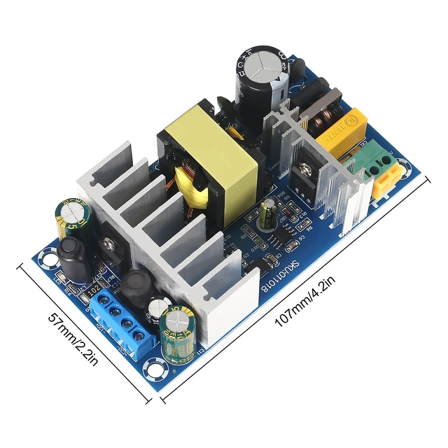 Alt view image 5 of 5 - 2Pcs Isolated Power Supply Module 24V 4A/12V 1A AC to DC Dual Voltage Output Power AC 90V-256V 50-60Hz to 24V/24V 120W Industrial Dual Output Power Module