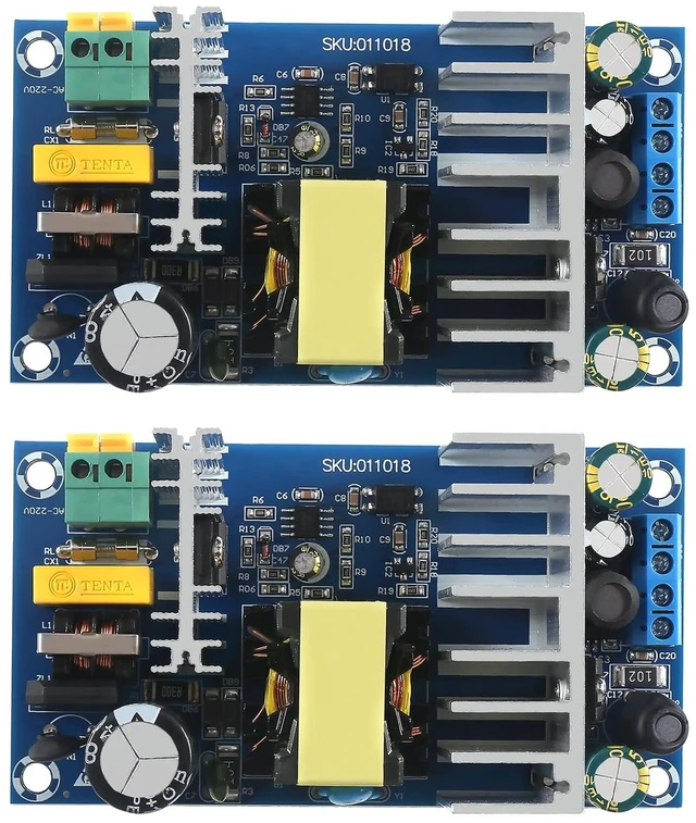 Main image of 2Pcs Isolated Power Supply Module 24V 4A/12V 1A AC to DC Dual Voltage Output Power AC 90V-256V 50-60Hz to 24V/24V 120W Industrial Dual Output Power Module