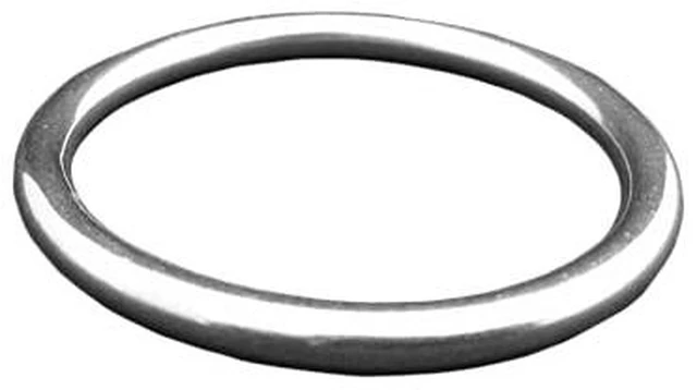 Main image of Stainless Steel 316 Round Ring Welded 5/32" x 1" (4mm x 25mm) Marine Grade O - Ring (10) anillo Redondo