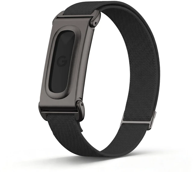 Main image of Nylon Band Compatible with Google Fitbit Air, 14mm Metal Shell, Black Breathable Woven Sport Strap with Secure Pin Buckle Closure for Comfortable All-Day Wear