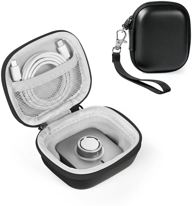 Main image of Protective Travel Case for Oura Ring 5/Gen 4, Full Protection Black Crush Resistant & Anti-Lost and Shock-proof Hard Case, Portable Bag organizer for Oura Ring, Charging Dock & Charging Cable