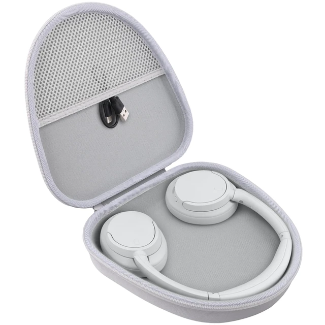 Alt view image 2 of 7 - Hard Case Compatible with Beats 360/Sony WH-CH720N/WH-CH710N/WH-CH520/WH-1000XM6 Headphones(White Case)