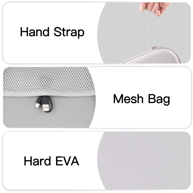 Alt view image 4 of 7 - Hard Case Compatible with Beats 360/Sony WH-CH720N/WH-CH710N/WH-CH520/WH-1000XM6 Headphones(White Case)