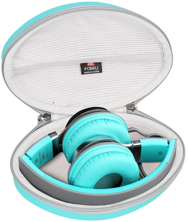 Main image of Case for AILIHEN C8 C90 i35/Artix CL750 Kids Headphones Hard PU Shell, Fits for COOSII AC01/LORELEI X8/ELECDER i45 Headphones, Shockproof & Water-Resistant, Travel Storage Bag