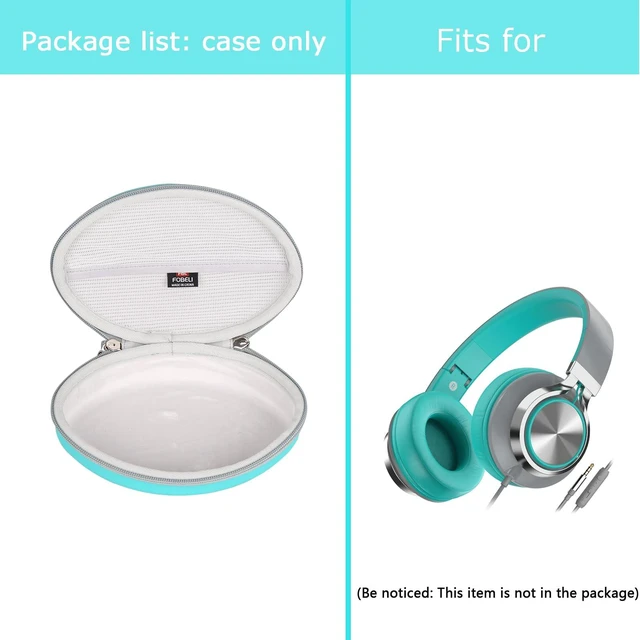 Alt view image 6 of 7 - Case for AILIHEN C8 C90 i35/Artix CL750 Kids Headphones Hard PU Shell, Fits for COOSII AC01/LORELEI X8/ELECDER i45 Headphones, Shockproof & Water-Resistant, Travel Storage Bag