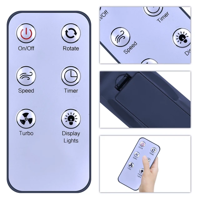 Alt view image 3 of 6 - Replacement Remote for LivePure LP1780 LP1880 LP1980 Bladeless Fan