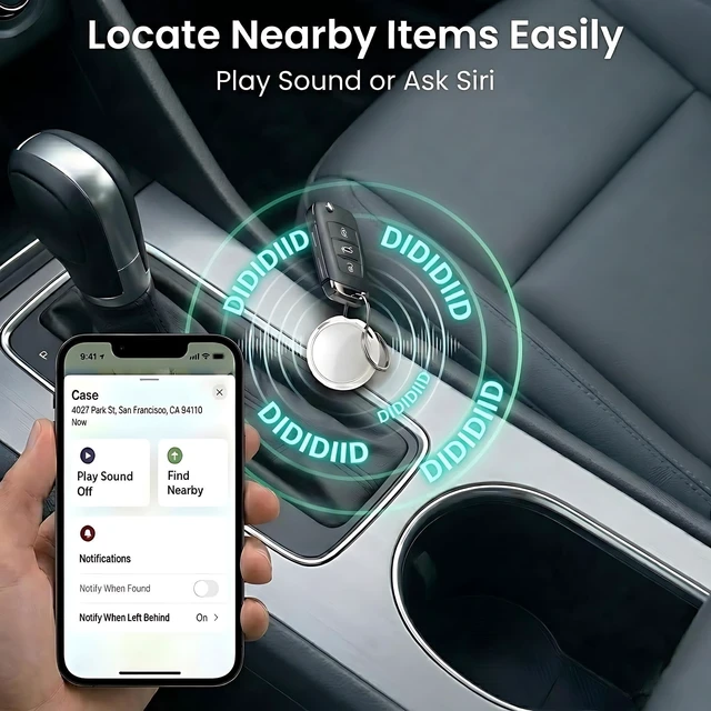 Alt view image 4 of 7 - 2 Pack GPS Tracker for Vehicles Find My Real Time Tracking No Subscription Car Tracker Devices Magnetic Case Global Tracking Bluetooth Hidden (iOS Only) Waterproof No Monthly Fee No SIM Card Required
