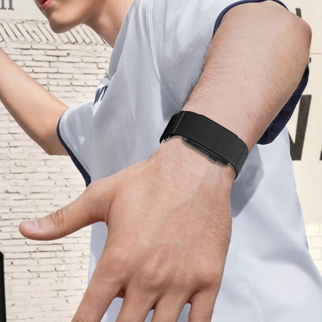 Alt view image 6 of 7 - Nylon Sport Band Compatible with Garmin CIRQA Bands, Adjustable Hook & Loop Replacement Wrist Strap Breathable Soft Bands for Men Women
