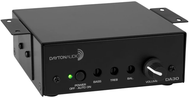 Alt view image 4 of 5 - DA30 2 x 15W Class D Bridgeable Mini Amplifier Efficient Class D Design, RCA And 3.5 mm Inputs, Ideal For Classrooms/Boardrooms/Bedrooms, Compact Size, Tone Controls