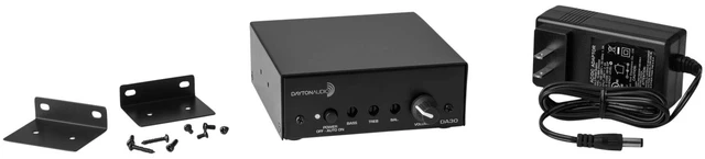 Alt view image 5 of 5 - DA30 2 x 15W Class D Bridgeable Mini Amplifier Efficient Class D Design, RCA And 3.5 mm Inputs, Ideal For Classrooms/Boardrooms/Bedrooms, Compact Size, Tone Controls
