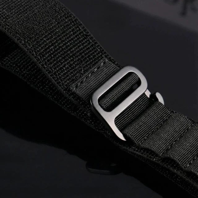 Alt view image 4 of 7 - for Garmin Arm or Ankle Watch Band, Nylon Multi-Loop Adjustable Armband Compatible with Garmin QuickFit 20mm 22mm 26mm, Secure Non-Wrist Wear for Running, Walking Pad & Work