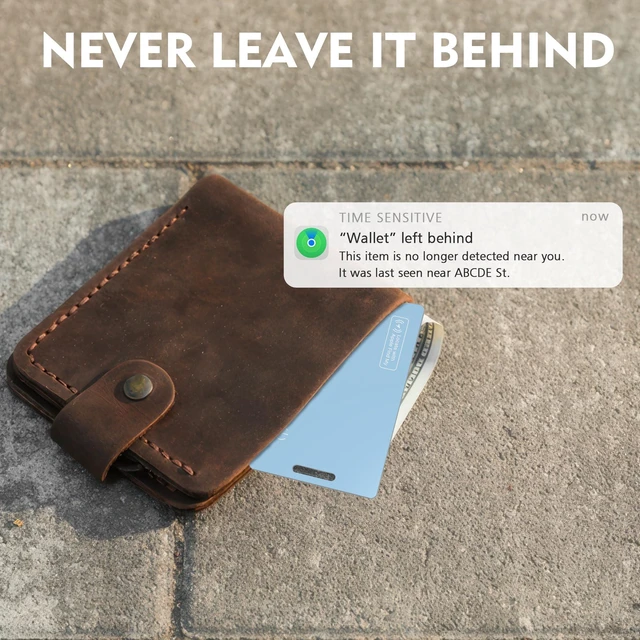 Alt view image 3 of 7 - MFi Certified Wallet Tracker Card for Apple Find My, Ultra Slim Rechargeable & IP68 Waterproof Item Finder Locator Tag to Find Lost Wallets, Keys, Luggage (Blue, 1 Pack)