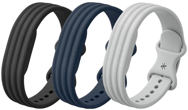 Main image of 3 Pack Sport Silicone Strap Compatible with Google Fitbit Air Band, Soft Breathable Waterproof Wristband for Women Men