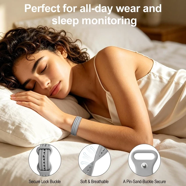 Alt view image 5 of 7 - 3 Pack Sport Silicone Strap Compatible with Google Fitbit Air Band, Soft Breathable Waterproof Wristband for Women Men