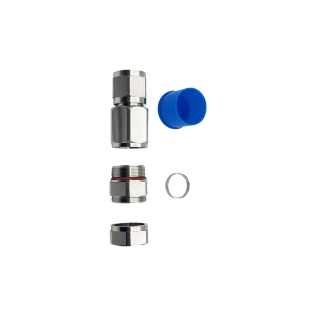 Alt view image 2 of 7 - N Male Heliax Connector 1/2" Coax Cable RF Adapter for Andrew LDF 4-50A Annular Corrugated Coax Cable Ends