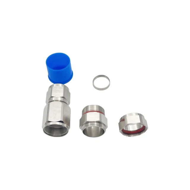 Alt view image 4 of 7 - N Male Heliax Connector 1/2" Coax Cable RF Adapter for Andrew LDF 4-50A Annular Corrugated Coax Cable Ends