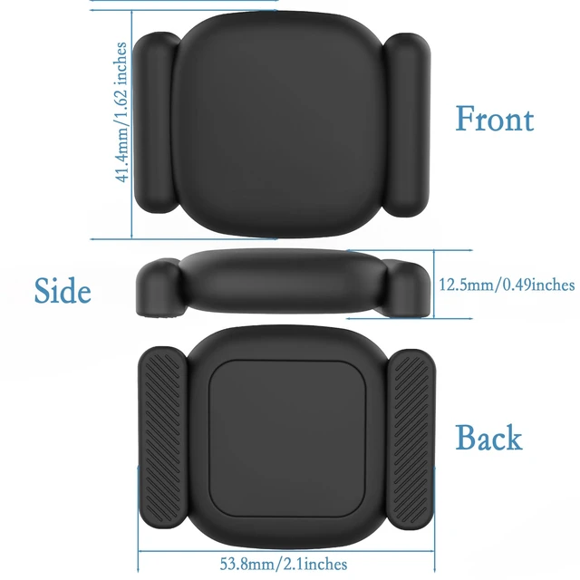 Alt view image 2 of 6 - Magnetic Holder Case for Tile Mate (2024) 2022 Tracker, 2 Pack Hidden Protective Silicone Cover with Adhesive & Strong Magnet Mount for Metal Surface Car Laptop Motorcycle Truck