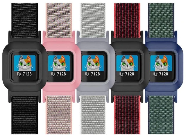 Alt view image 2 of 4 - Sport Mesh Nylon Straps Compatible with Garmin vivofit jr 3 Fitness Tracker Accessory Watchband
