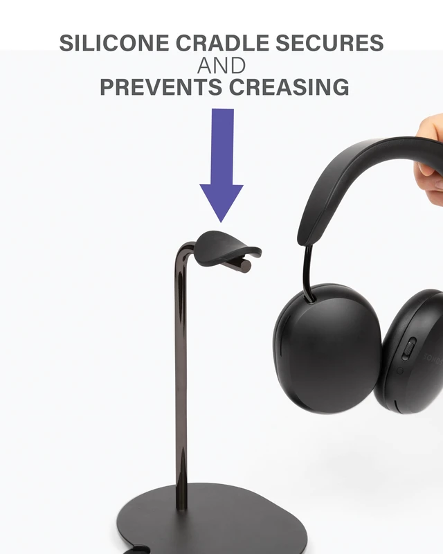 Alt view image 3 of 7 - Headphone Stand (Black)