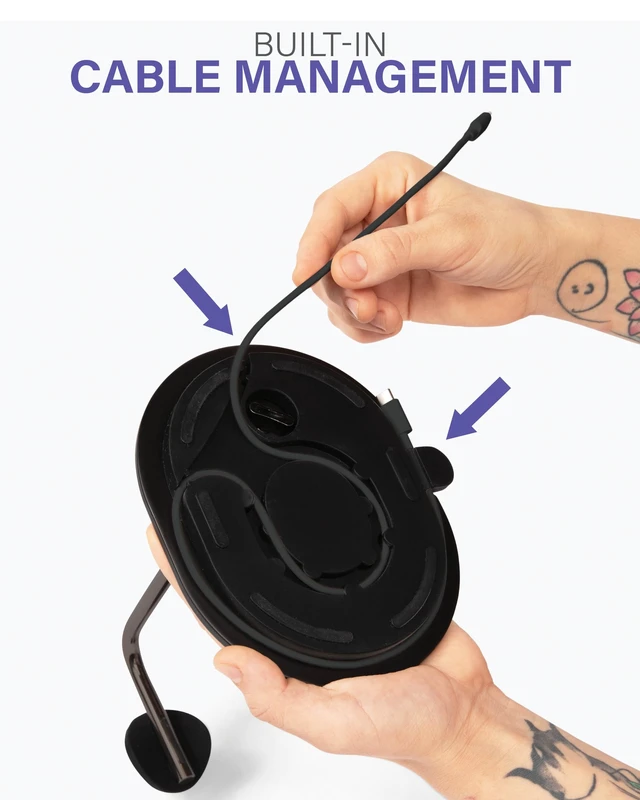 Alt view image 4 of 7 - Headphone Stand (Black)