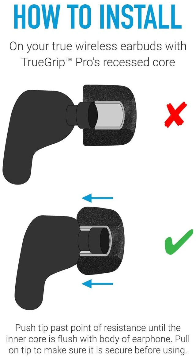 Alt view image 7 of 7 - Memory Foam Replacement Ear Tips, Black (S/M/L) (3 Pairs) For Google Pixel Buds & Google Pixel Buds A-Series, Ultimate Comfort, Secure Fit, Superior Noise Isolation