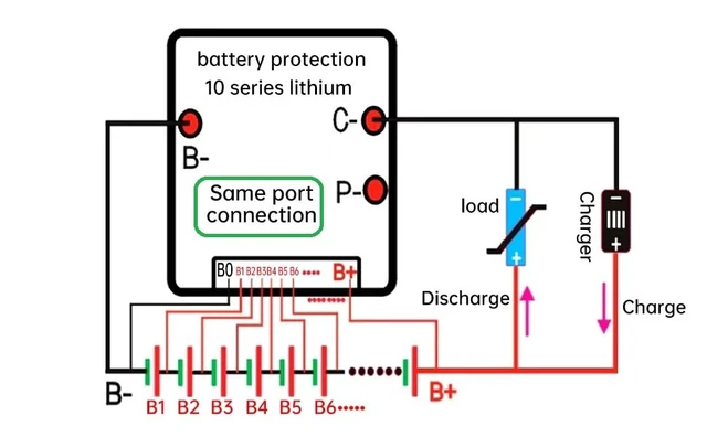 Alt view image 2 of 6 - BMS 10S 30A 36V Lithium Battery Charge Board with Protection Balancer