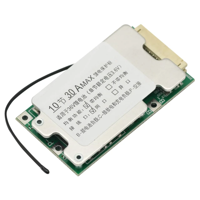 Alt view image 4 of 6 - BMS 10S 30A 36V Lithium Battery Charge Board with Protection Balancer