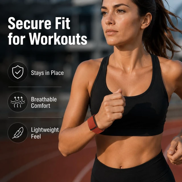 Alt view image 5 of 6 - Breathable Nylon Replacement Band Compatible with Polar Loop, Soft Woven Sport Strap with Adjustable Hook & Loop Closure, Lightweight Fit for Workout and Daily Wear